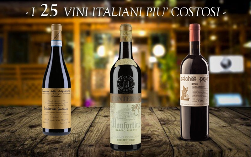 quali sono i 25 vini italiani più costosi