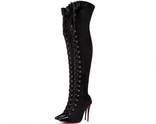 stivali louboutin lacci